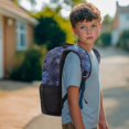 thumbnail image 3 of Aplkyhs Galaxy Wolf School Backpack for Students Age 6-18 Ergonomic Padded Adjustable Shoulder Straps Large Capacity Water Resistant Bookbag for Elementary Middle High School Daily Use, 3 of 7