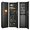 Black, variant on In-Wall Rifle Safe, 53"H Fingerprint Touch Panel Gun Safe with Adjustable Shelves, Hidden Steel Security Cabinet, 4 Unlock Methods, White