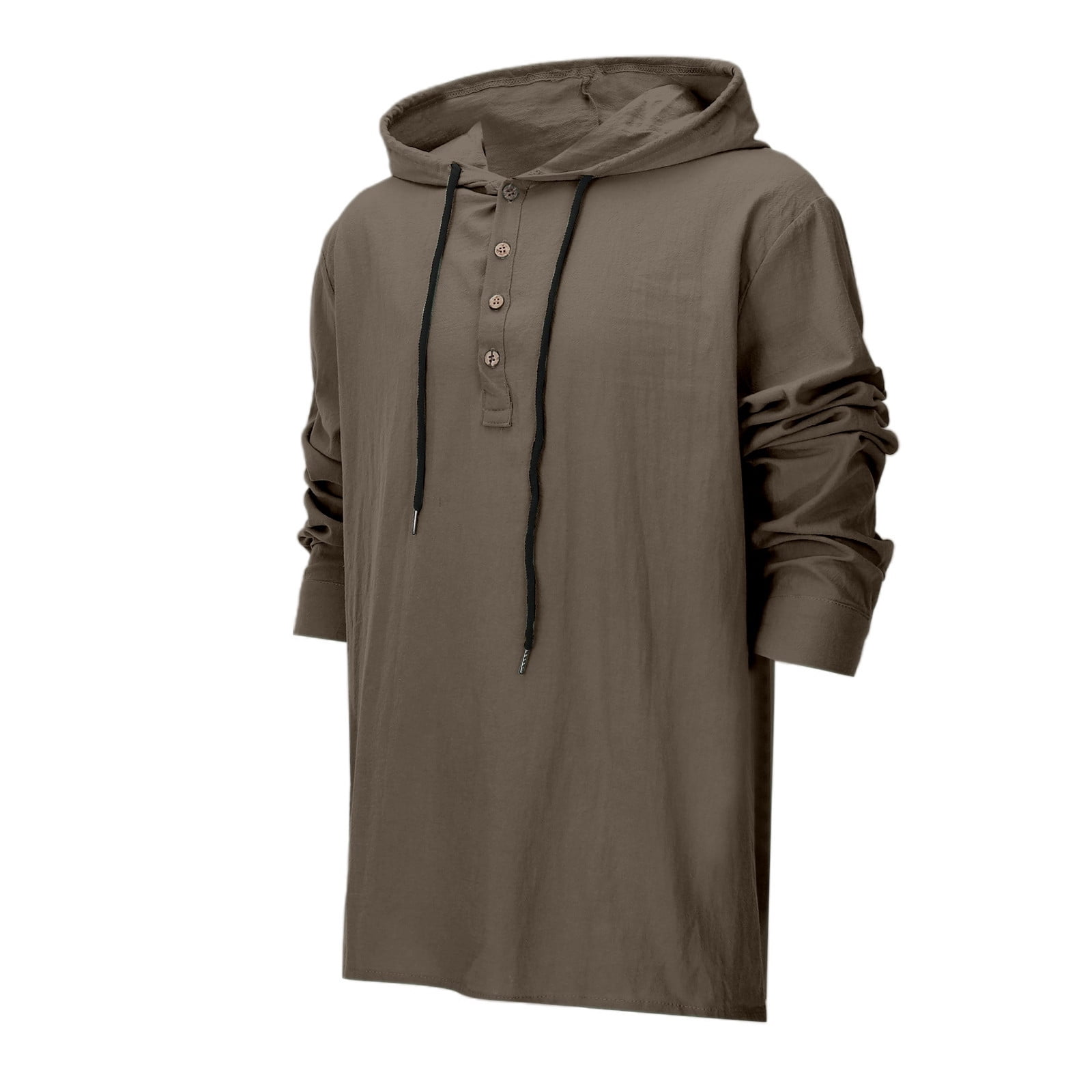 HXWCHs Men's Water-Resistant Hoodie Men's Lightweight Linen Hooded