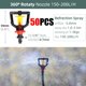 thumbnail image 1 of 5-100PCS Rotating Nozzle Spray Watering Sprinkler Emitters Garden Dripper Irrigation for 1/4'' Hose Barb Connectors Greenhouse He Qiyong unisex, 1 of 2