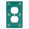 thumbnail image 2 of Metal Light Switch Plate Cover Elegant Green Yellow Diamond Cross Damask DAM092, 2 of 13