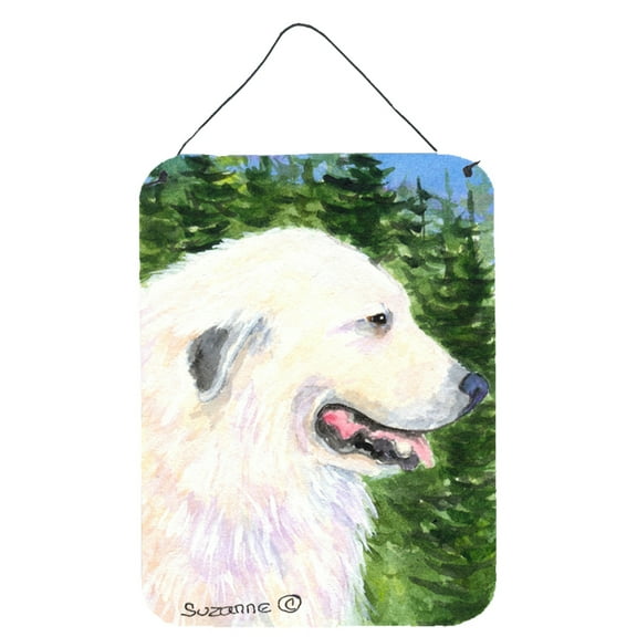 Carolines Treasures SS8922DS1216 Great Pyrenees Aluminium Metal Wall or Door Hanging Prints, 16" x 12", Multicolor