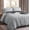 Silver Grey, variant on MARNUR Twin XL Comforter Set, 7 Pieces Boho Tufted Bed in a Bag, All-Season Prewashed Soft Bedding Set with Comforter, Sheets, Pillowcases & Shams, Emerald Green