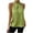 Army Green, variant on Womens High Mock Neck Satin Halter Tops Solid Color Sleeveless Loose Office Tops with Button Keyhole Back Army Green L