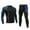 Blue-6, variant on YAYUBA 2 Set Men's Thermal Underwear Long Johns with Lined, Thermals for Men Base Layer Cold Weather Top Bottom