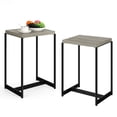 thumbnail image 2 of Oumilen Adult Modern Set of 2 Nightstands Narrow Side Table End Table, Gray, 2 of 7