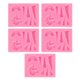 thumbnail image 1 of 5pcs Fondant Pastel Molde exquisito Molde de chocolate silicona Unicornio Molde de pastel, 1 of 4