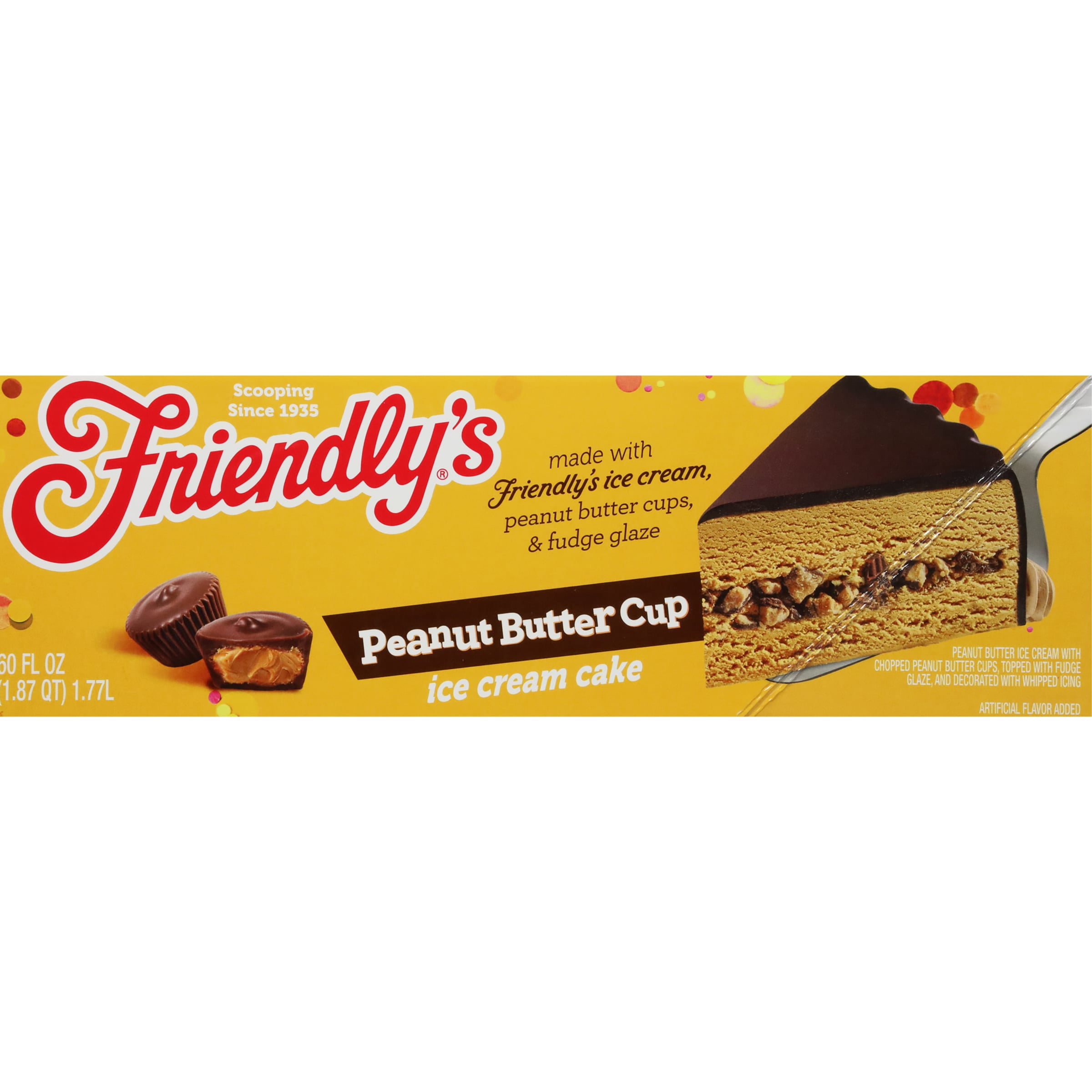 Friendly's Peanut Butter Cup Ice Cream Cake - 60 Fl Oz