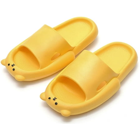 

PIKADINGNIS Unisex Bear Slides Non-Slip Anti-collision Sandals Slippers Indoor & Outdoor