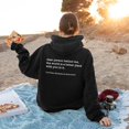 thumbnail image 2 of Sudadera con capucha Dear Person Behind Me para mujer, moda personalizada, mensaje Be Kind, sudadera informal de invierno para exteriores, sudaderas holgadas, 2 of 5