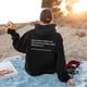 thumbnail image 2 of Sudadera con capucha Dear Person Behind Me para mujer, moda personalizada, mensaje Be Kind, sudadera informal de invierno para exteriores, sudaderas holgadas, 2 of 5
