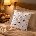 thumbnail image 7 of Halloween Ghost Pumpkin Pillow Covers 18X18,Cute Ghost Throw Pillow Cases, Decorative Soft Plush Cushion Case for Chair Bed Sofa Bedroom Living Room Cozy Fall Halloween Decor, 7 of 7