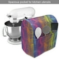 thumbnail image 2 of Colorful Stand Mixer Cover, Abstract Wavy Stripes in Rainbow Tones Gradient Modern Fashion Horizontal Lines, Kitchen Appliance Organizer Bag Cover with Pockets, 5 Quarts, Multicolor, by Ambesonne, 2 of 4