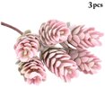 thumbnail image 2 of Artificial Succulent Pick Mini 3PCS Unpotted Faux Pine Cone Plant Office Decor, 2 of 10