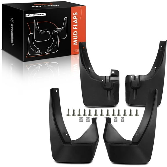A-Premium Set of 4PCS Mud Flaps Splash Guards Mudflaps Mudguards with Hardware Kits Compatible with Honda Ridgeline 2006-2014, Front & Rear (Driver and Passenger Side)