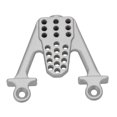 thumbnail image 3 of Paquete de 4 RC Crawler Coche Frente trasero Metal Metal Amortiguador Monte Damper Damper Soporte Reemplazo ajustable para SCX10 1/10 Silver Inevent FN000914-02, 3 of 6