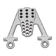 thumbnail image 3 of Paquete de 4 RC Crawler Coche Frente trasero Metal Metal Amortiguador Monte Damper Damper Soporte Reemplazo ajustable para SCX10 1/10 Silver Inevent FN000914-02, 3 of 6