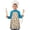 Mushroom and Chanterelle, variant on Mushroom and Character Beige Pattern Teens Aprons, Adjustable Neck Strap, Toddler & Teens Aprons for Cooking & Baking, 19x23.6 Inches