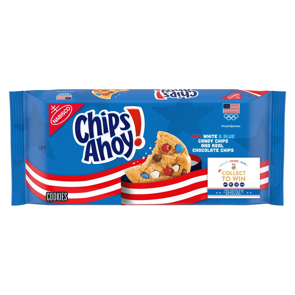 Team USA CHIPS AHOY! Chocolate Chip Cookies with Red, White & Blue
