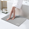 thumbnail image 1 of Alfombra de baño RUERYA Diatomaceous Earth, superabsorbente, gris, 1 of 7