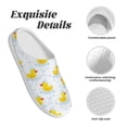 thumbnail image 5 of Haiem Yellow Rubber Duck Print Women's Fuzzy Memory Foam House Slipper Cozy Home Footwear Non-slip Winter Slippers-40/41, 5 of 7