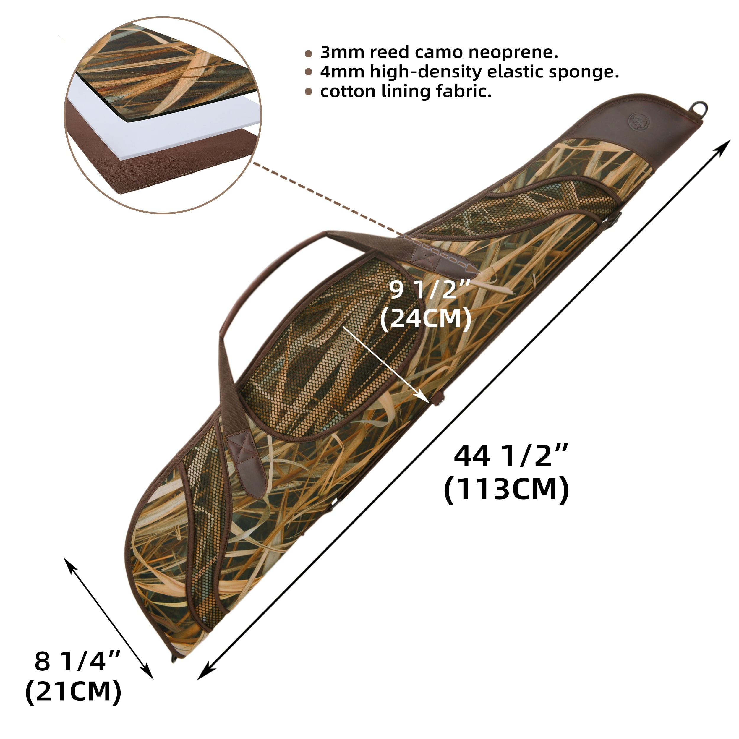 WAYNE'S DOG 44" / 56" Scoped Rifle & Shotgun Soft Case, Camo Gun Storage Bag, Durable