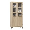 thumbnail image 4 of Yeshouse 63 Inch Tall Pantry Cabinet with Glass Doors Adjustable Storage for Kitchen, Bathroom, and More, 4 of 9
