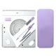 thumbnail image 2 of Juego de geometría matemática con estuche de almacenamiento, herramientas de dibujo, borrador, reutilizable, portátil para Caja Cerrada Violeta, 2 of 9