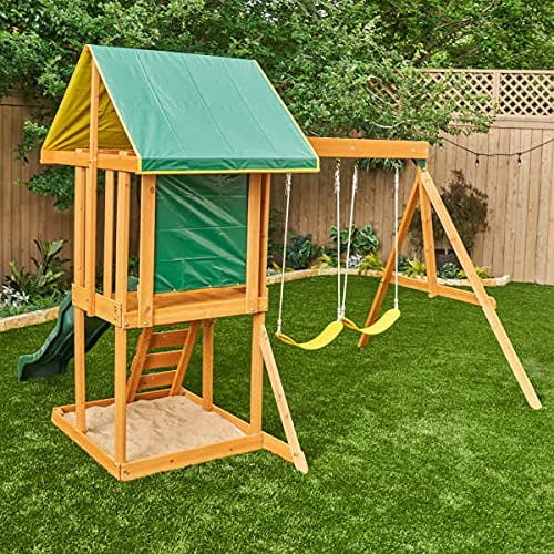 kidkraft appleton wooden swing set