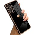thumbnail image 6 of Compatible with Samsung Galaxy A52 Case Love Heart Plating Electroplate Luxury Elegant Case Camera Protector Soft TPU Shockproof Protective Corner Back Cover Galaxy A52 Case -White, 6 of 10