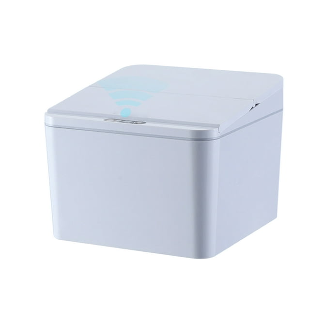 4L Touch-free Trash Cans Smart Induction Trash Bin Automatic Garbage Can Infrared Motion Sensor with Lid for Car Kitchen Bathroom Office Bedroom