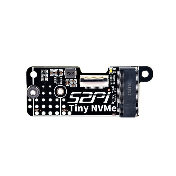 52Pi N10 Tiny Board for Raspberry Pi 5, PCIe M.2 Key-M NVMe SSD PCIe Peripheral Board Support M.2 2230 2242