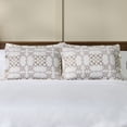 thumbnail image 2 of Better Homes & Gardens Modern Mosaic Pillow Shams, Standard, Vanilla Dream, 2 Pack, 2 of 5