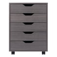 thumbnail image 4 of Winsome Halifax 5-Drawer Mobile Cabinet 16519, Charcoal Finish, 4 of 13