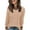 Beige, variant on biudgviw Long Sleeve Shirts for Women Ribbed Knit Crew Neck Pullover Sweaters Color Block Casual Comfy Soft Fall Winter Trendy Tops
