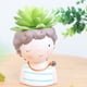 thumbnail image 5 of 2PCS / SET BOY \u0026 GIRL Resin Cactus Flower Decoración De Oficina Macarena Bonita maceta de resina, 5 of 7