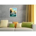 thumbnail image 4 of Warm Morning - Tropical Island - Breaking Waves - From an Original Color Painting by Wade Koniakowsky - Fine Art Rolled Canvas Print 11in x 14in, 4 of 4