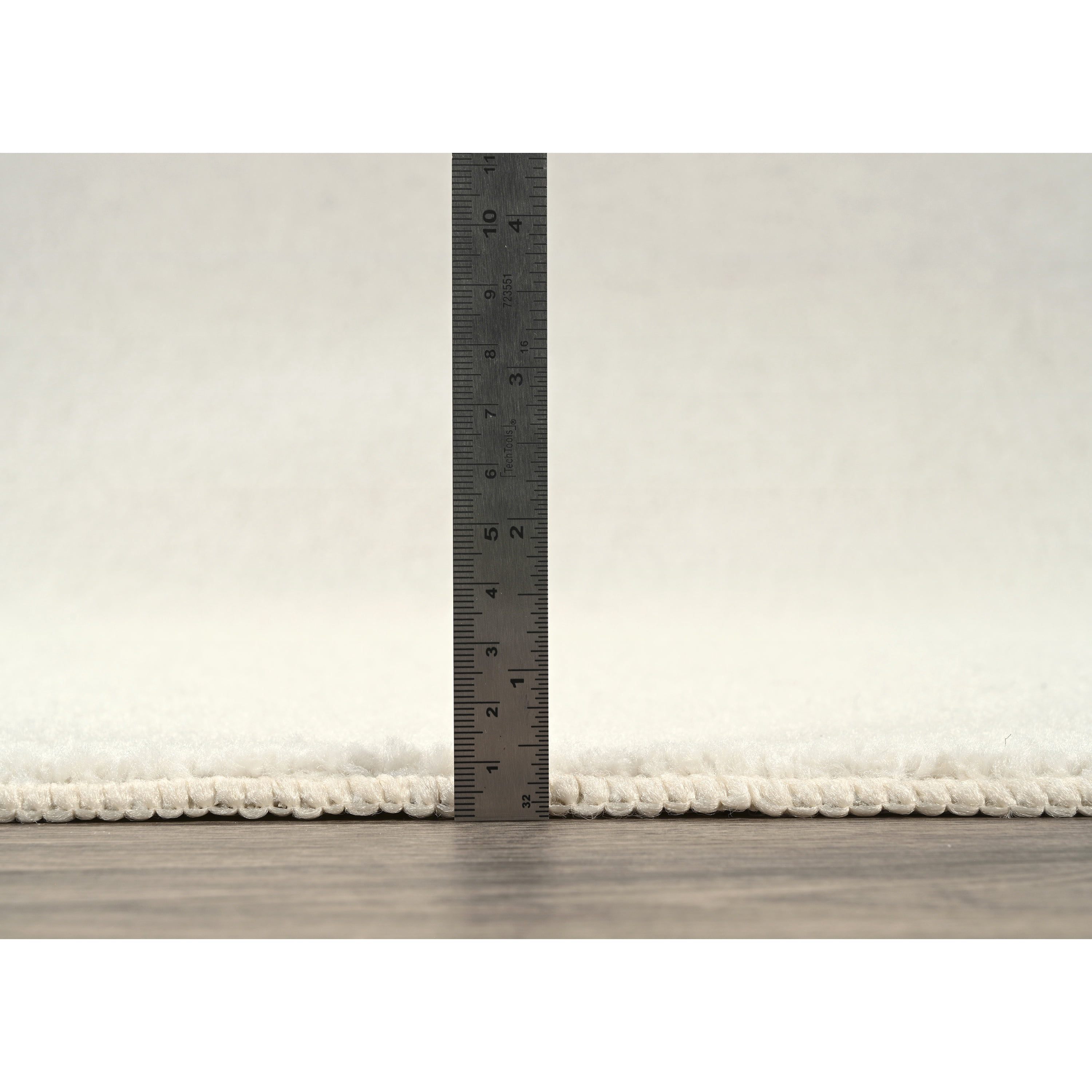 Garland Rug Clayton Plush White Basic Utility Indoor Area Rug, 5' x 7'