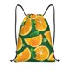 thumbnail image 1 of Fotbe Orange Bolsa Mochila con Cordón Estampada, Bolsa de Gimnasio Deportiva, Bolsa Cinch, Bolsa con Cordón para Hombres y Mujeres-Small, 1 of 6