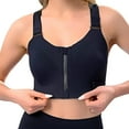 thumbnail image 1 of Zipper Adjustable Sports Bra For Women, High Impact Zip Front Sports Bra Post Surgery Bra With Adjustable Straps High Support, 1 of 5