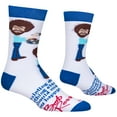 thumbnail image 3 of Cool Socks, Men's Funny Novelty Socks, Bob Ross Painting Crew, Adult Large, 3 of 6