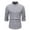 Gray, variant on Mens Casual Shirts Qiggri Men Casual Fashion Solid Colour Round Neck Button Long Sleeve Shirt Blouse