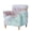 Pink Green Marble, variant on SCRAWLGOD Stretch Chair Cover Non Slip Armchair Slipcover Couch Protector with Elastic Bottom for Kids, Dogs, Pets, Pink Gold Marble