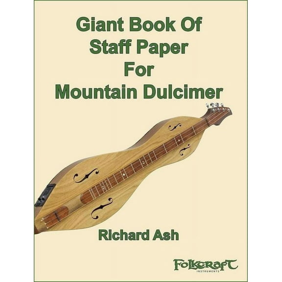 Giant Book Of Staff Paper For Mountain Dulcimer
