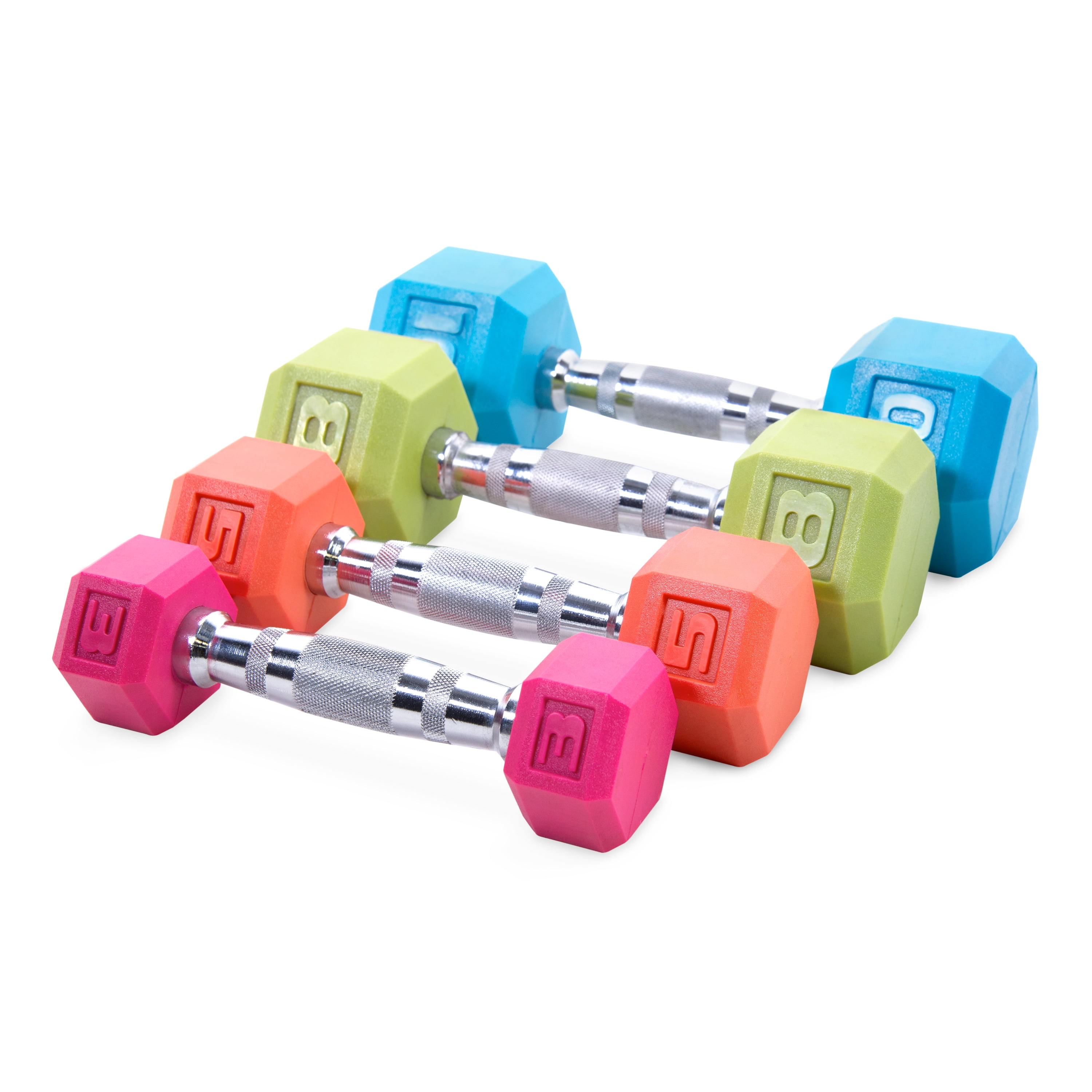 CAP Color Coated Hex Dumbbell, Gray, 15 lb
