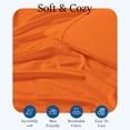 thumbnail image 4 of 400 Thread Count 100% Egyptian Cotton 3-Piece Flat Sheet (1 Flat + 2 Pillow Covers) Size Twin Color Orange Solid, 4 of 5