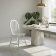 thumbnail image 5 of Spaco Set of 2 Vintage Windsor Wood Chair with Spindle Back for Dining Room-White, Lounge Chair, Dining Room Chair for Kitchen, Dining, Bedroom, Living, 5 of 8
