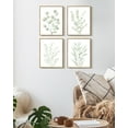 thumbnail image 5 of Drsoum Bohemia Wall Art Light Green Botanical Art Boho Leaf Decor for Bedroom Prints for Office 8x10in4pcs Natural Framed, 5 of 6