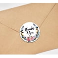 thumbnail image 4 of Darling Souvenir Round 1.6 Inches Floral & Vines Wreath Thank You Stickers Wedding Gift-45 Pcs, 4 of 4