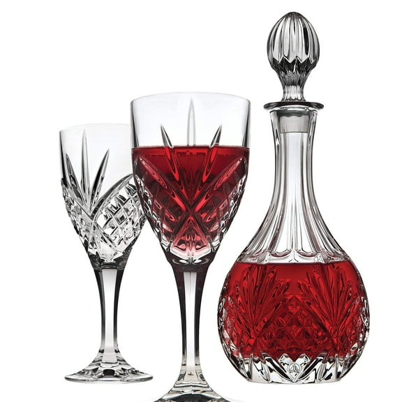 Dublin Crystal Round Wine Decanter 28oz